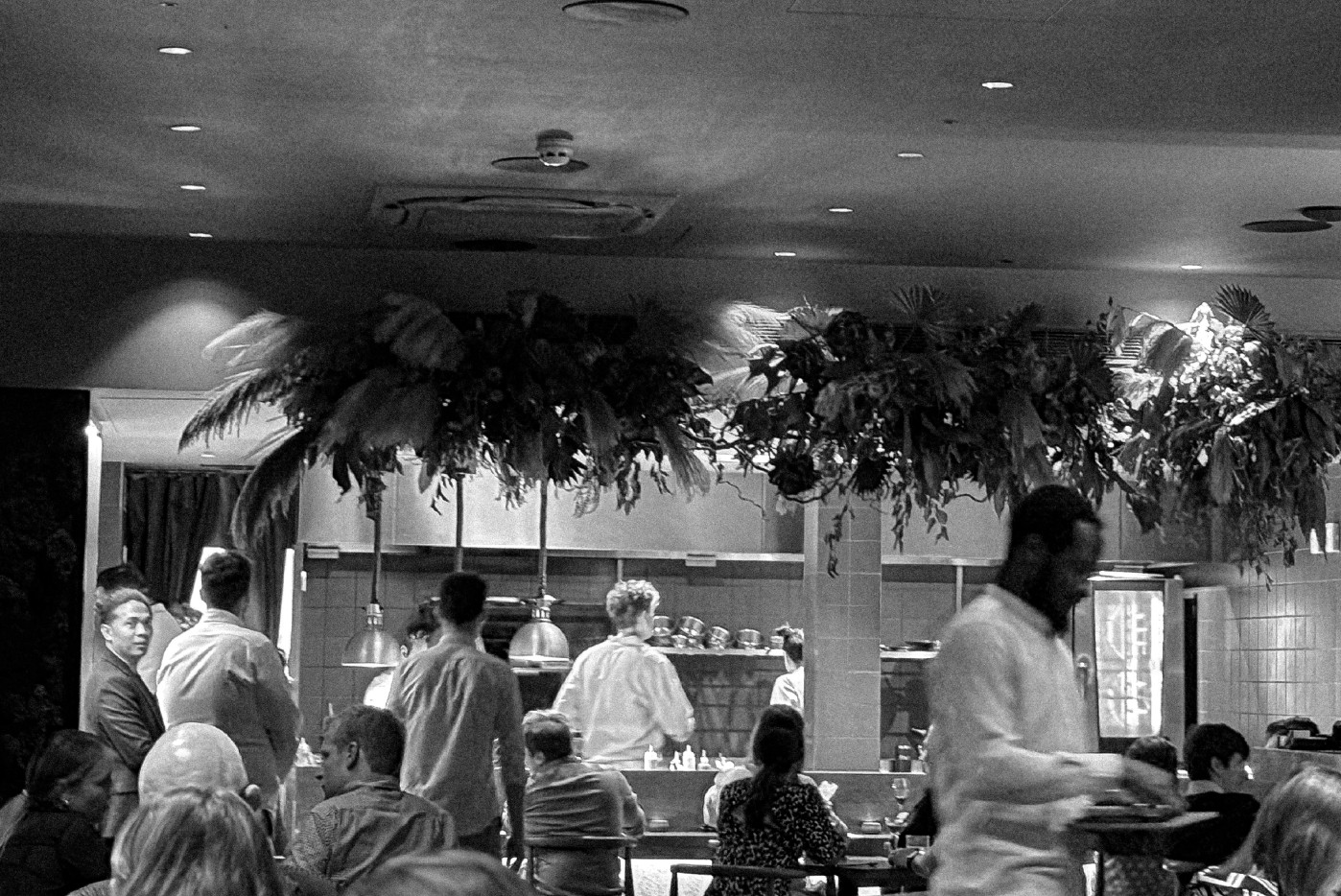Akoko Restaurant on a busy night.
